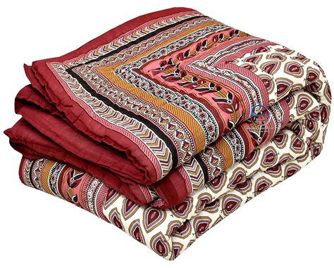 Buy WORLDNEX Pure Cotton 400 TC Traditional Rajasthani Hand Block ...