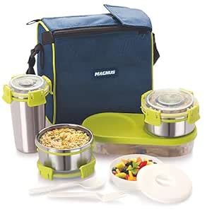 Buy Magnus Nexus 5 Lunch Box | Stainless Steel Containers | Ideal for ...