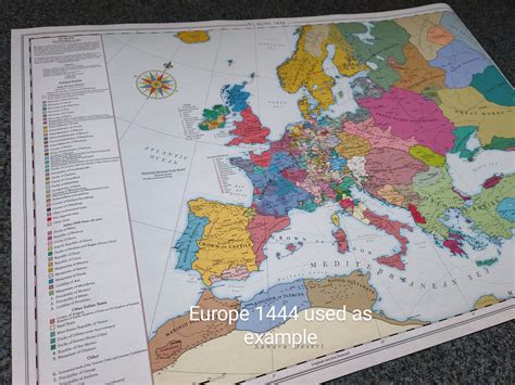 Europe 1500, Historical Map - Etsy