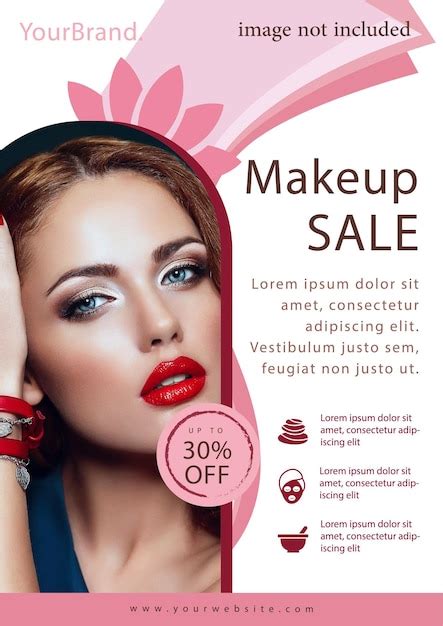 Makeup offers and big sale vector design | Premium Vector