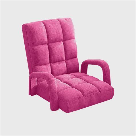 Floor Recliner Lazy Chair with Armrest Pink – Soga International