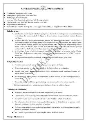 Biology for Engineers Notes Module 1-3.pdf - 21BEA45 Biology for ...