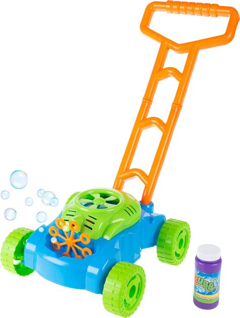 Sunny Days Entertainment Bubble-N-Go Deluxe Toy Bubble Lawn Mower with ...