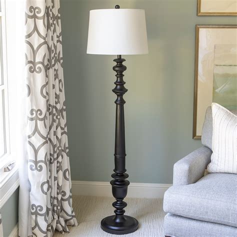 Benjamin Traditional Floor Lamp, Black (Polyresin) | Floor lamp, Lamp ...