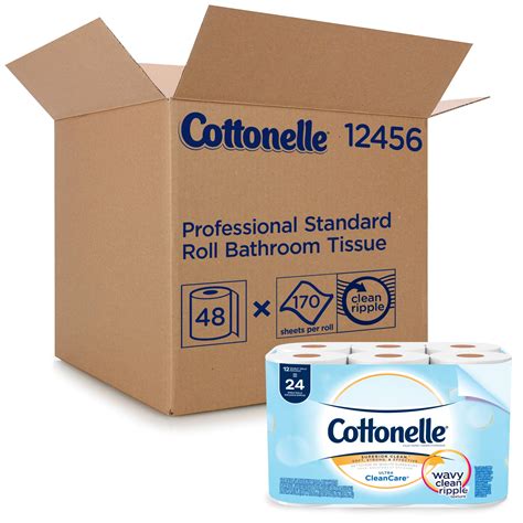 Cottonelle Professional Standard Roll Bulk Toilet Paper (12456), White ...