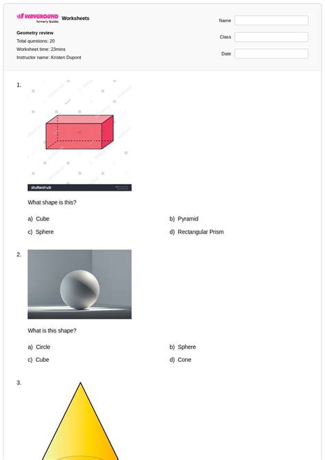 50+ Geometry worksheets for Class 2 on Wayground | Free & Printable