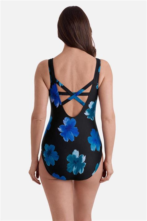 Longitude Long Torso Butterfly Back Tank One Piece Tossed Flowers – Longitude Swim