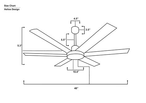 Helios 6-Blade Ceiling Fan – Premium Modern Design