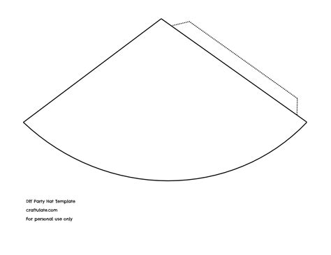 Party Hat Template Printable - Printable Calendars AT A GLANCE