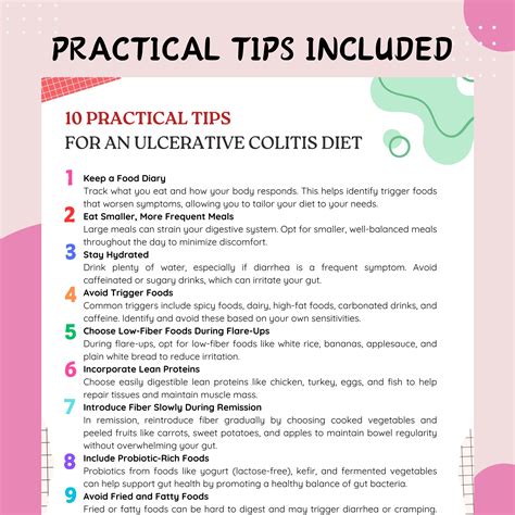 Ulcerative Colitis Food List and Crohns Disease IBD Diet Plan, Anti Inflammatory Low Fat Low ...