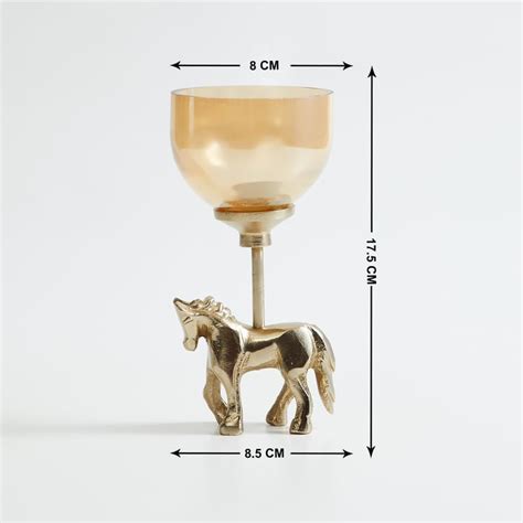 Buy Tropical Paradise Metal Horse T-Light Holder from Home Centre at ...