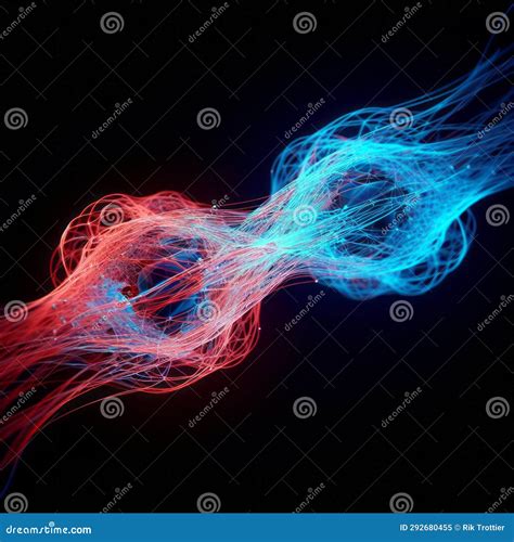 Particles, Quantum Entanglement Quantum Correlation, Quantum Mechanics Stock Illustration ...