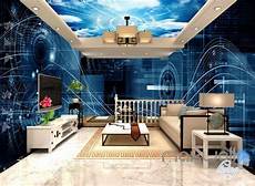 Digital Office Wallpaper by 3d Digital Cyber Data Math Science Entire Office Room Digital Office Wallpaper