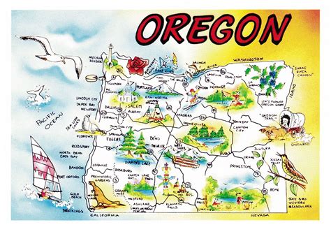 Oregon Coast Attractions Map | Oregon Coast Towns – ORTTS