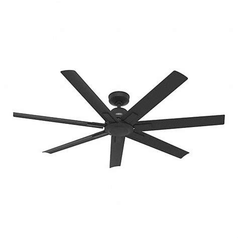 HUNTER, 60 in Blade Dia, Matte Black, Ceiling Fan - 406CF0|51590 - Grainger