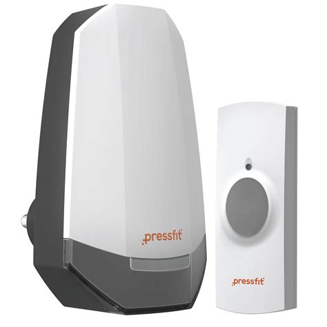 PRESS FIT Echo-V Wireless Doorbell Chime Kit for Home, Offices ...