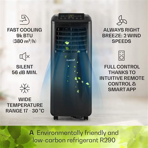 Buy Klarstein Portable Air Conditioner, 4-in-1 Cooling Air Conditioning ...