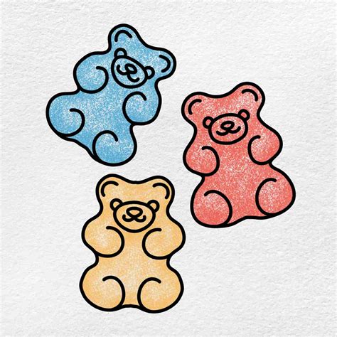 Cute Gummy Bear Drawings