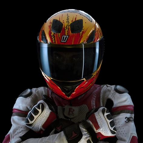 Tiivra Sabre Gold Helmet– Moto Central