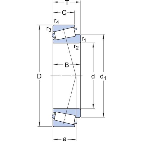 SKF 32009 X/Q eenrijige kegellager 45 x 75 x 20 mm met contacthoek 14,7 ...