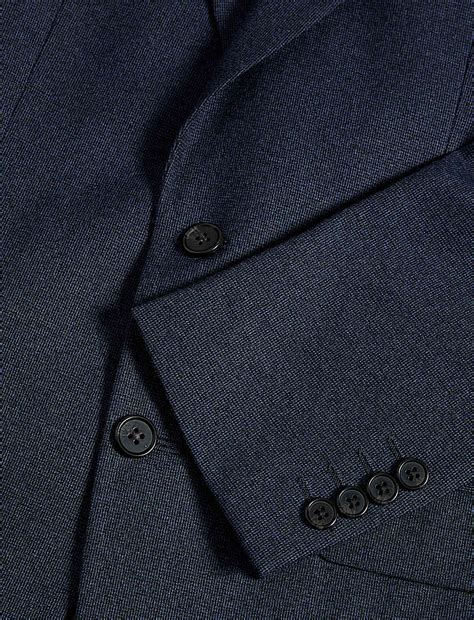Buy Tailored Fit Textured Stretch Suit Jacket at Marks & Spencer