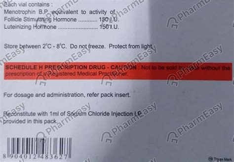 Diva Hmg Hp 150 IU Powder For Injection (1): Uses, Side Effects, Price ...