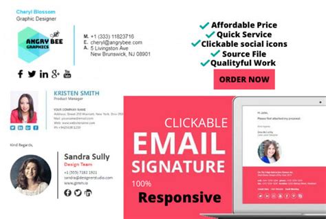 Image result for Clickable HTML Email Signature