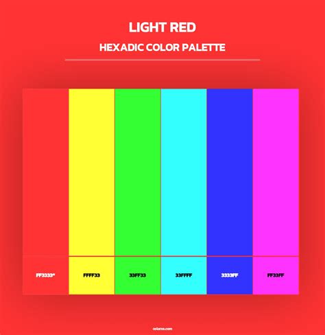 Light Red color palettes - colorxs.com