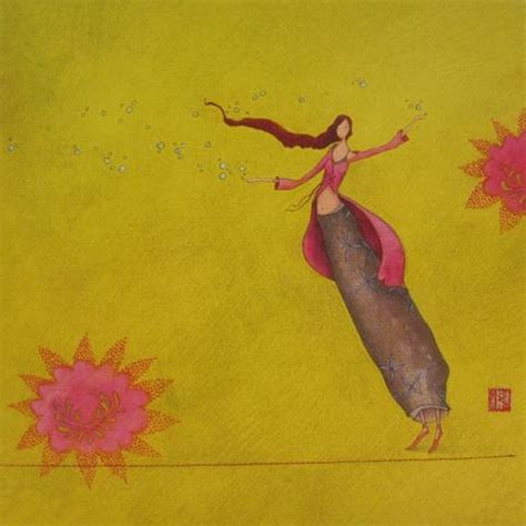 Chinese Girl by Gaelle Boissonnard - 6 X 6 Inches (Greeting Card ...