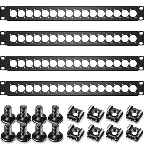 Amazon.in: Buy 4 Pcs 1U Rack Panel XLR HDMI Rack Mount Panel Connectors ...