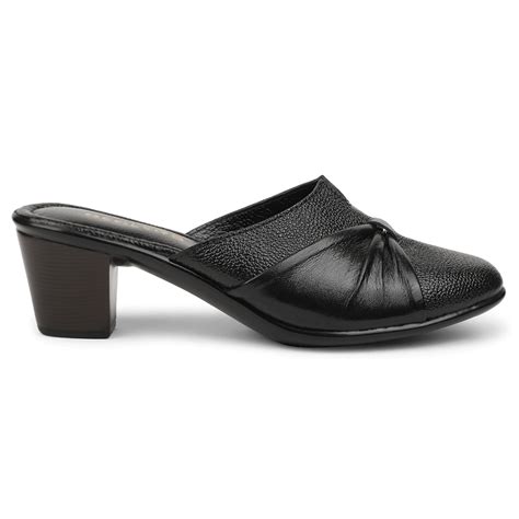 Buy Healers Black Casual Block Heeled Sandal For Women TLO-103 By Liberty