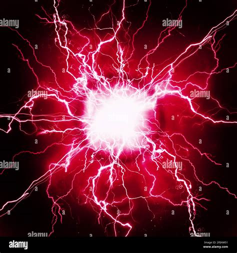 Plasma pure energy and power of red electrical electricity Stock Photo ...