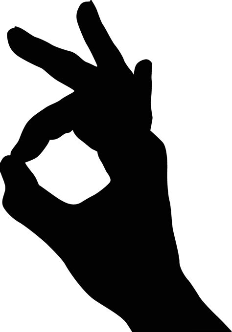 Silhouette of hand pose illustration 41416400 Vector Art at Vecteezy