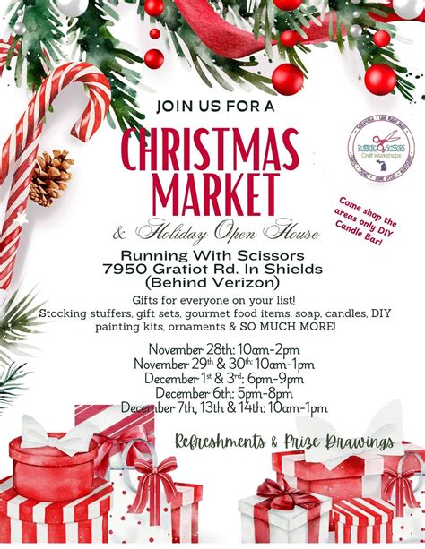 Christmas Market December 13th 10am-1pm, Running with Scissors - Craft ...