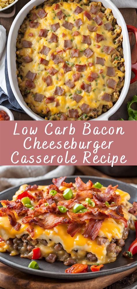 Low Carb Bacon Cheeseburger Casserole Recipe | Recipe in 2025 | Healthy ...