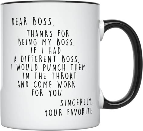 Amazon.com: Fatbaby Funny Coffee Mug Gifts for Boss,Being A Boss Is ...