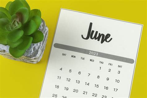 Colorful June Calendar 2022
