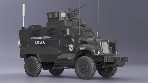 SWAT Vehicle International MaxxPro 3D Model $169 - .obj .ma .max .upk .unitypackage .c4d .fbx ...