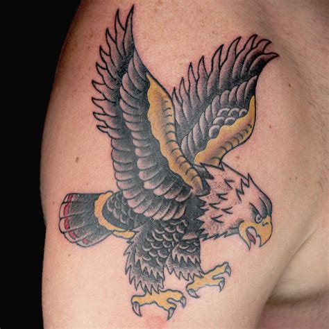 American Traditional Eagle Tattoo