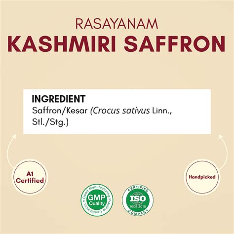 Buy Original Kashmiri Kesar - For Better Health and Flavour - Rasayanam