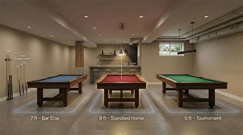 Pool Table Sizes: Find the Right Fit for Your Game Room