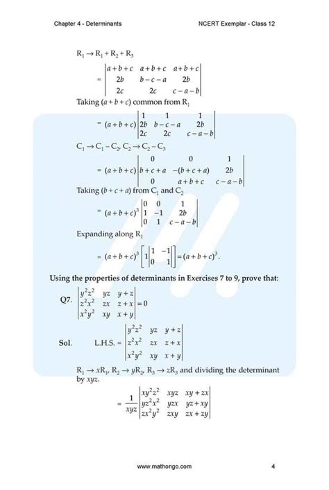 Image result for Maths Chapter 4 Class 12 PDF