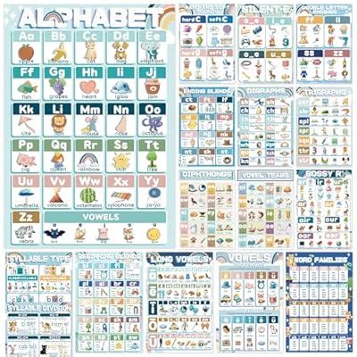 YIYDONG 16 Phonics Posters for Classroom - Learning India | Ubuy