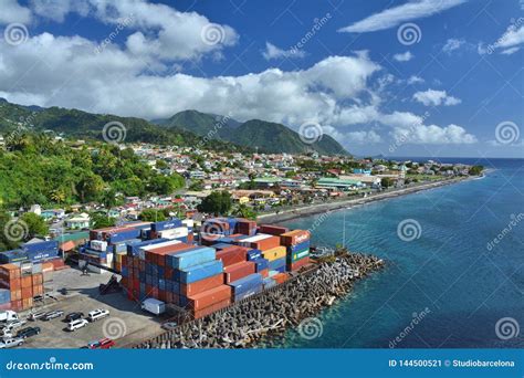 Roseau City Port on Dominica Island, Caribbean Editorial Photo - Image ...