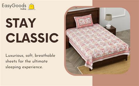 EasyGoods® 100% Pure Cotton Rajasthani Jaipuri Sanganeri Print Single ...