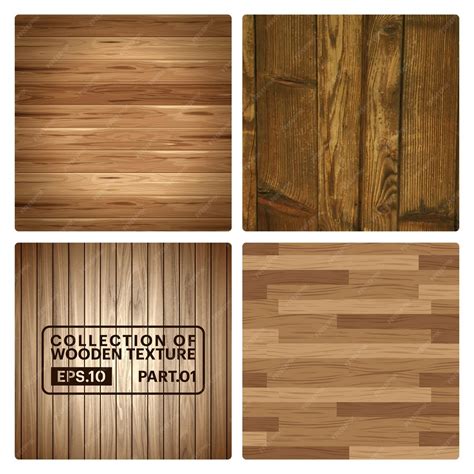 Premium Vector | Collection of the best wooden texture background design 01