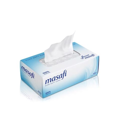 مناديل وجه مسافي بيور سوفت كير، 150 قطعة Masafi Pure Soft Care Facial Tissues, 150 Pieces