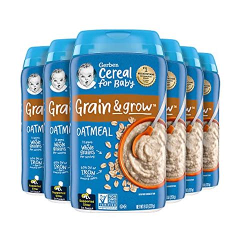 Gerber Baby Cereal 1st Foods, Oatmeal 8 oz (Pack of 6) – Babies Nutrition