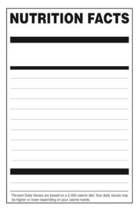 Free Printable Blank Nutrition Facts Templates [PDF Included ...