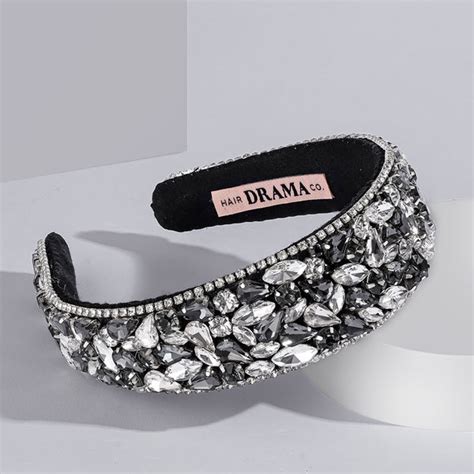 Rosemary Flat Hair Band - Grey – Hair Drama Company